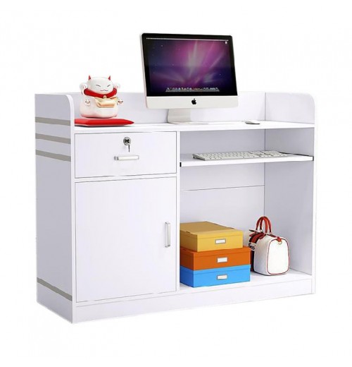 Display checkout counter furniture hot sale wooden retail cashier computer desk office for register