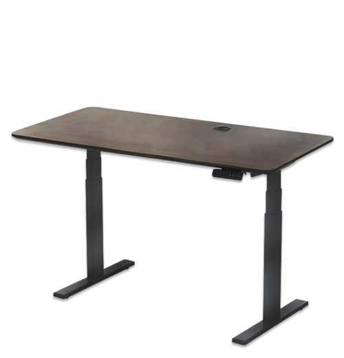 Retractable computer desk adjustable height Sitting type Dual motor height variation electric lifting stand up desk