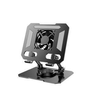 Tablet PC Steel Brackets Desktop Mobile Phone Bracket Foldable Metal Adjustable Stands and Holder with fan for Laptop computer