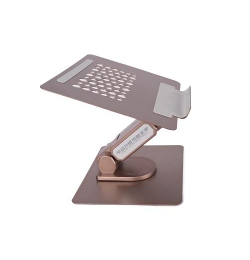 Standing Laptop Stand For Desk Metal Portable Rotatable Laptop Stand Folding Laptop Notebook Computer Holder