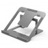 Adjustable Mechanical Style Aluminium Foldable Laptop Stand for All Types of Laptops with Floating Shelf Bracket