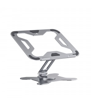 Boneruy Aluminum Alloy Foldable 360 Degree Rotatable Adjustable Laptop Stand for Desk 14~17.3 inch Inch Laptops