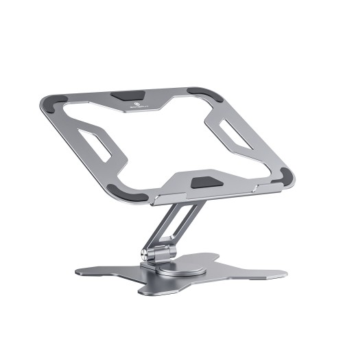 Boneruy Aluminum Alloy Foldable 360 Degree Rotatable Adjustable Laptop Stand for Desk 14~17.3 inch Inch Laptops