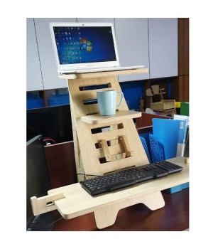 Cheap Price Plywood Artful Design Computer Desk Hot Selling Small Wood Computer Stand for Home and Office