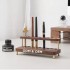 Customized Office Accessories Multi-function Desk Organizer Handmade Wood Pen Holder With Phone Stand