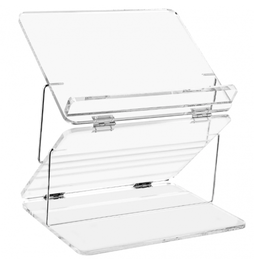 Hot selling Transparent Acrylic Foldable Computer Stand Acrylic Display Rack Acrylic Tabletop Shtender