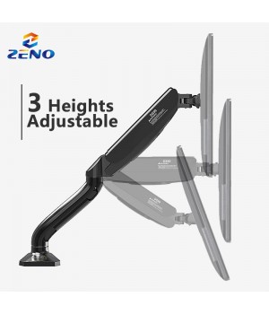 DS90 gas spring laptop desk mount computer arms monitor bracket stand mount monitor stand riser - 3 height adjustable