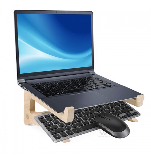 Wooden Laptop cooling Stand Computer Storage Rack Wood Portable Laptop Stand