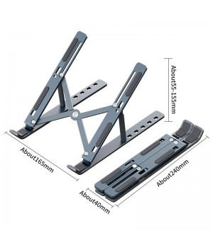 Adjustable Foldable Notebook Computer Bracket Lifting Cooling Holder Non-slip Aluminum Alloy Laptop Holder Stand