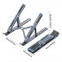 Adjustable Foldable Notebook Computer Bracket Lifting Cooling Holder Non-slip Aluminum Alloy Laptop Holder Stand