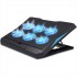 X Shape ABS 6 Gear Adjust Height Laptop Stand 2 in 1 6 Strong Fans Rapid Cooling Gaming Laptop Cooling Stand