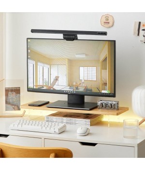 Hot selling Acrylic computer display stand computer monitor heightening frame desktop storage