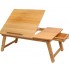 High Quality Laptop Desk Bamboo Wooden Foldable Adjustable Table Computer Lap Desk With Drawer